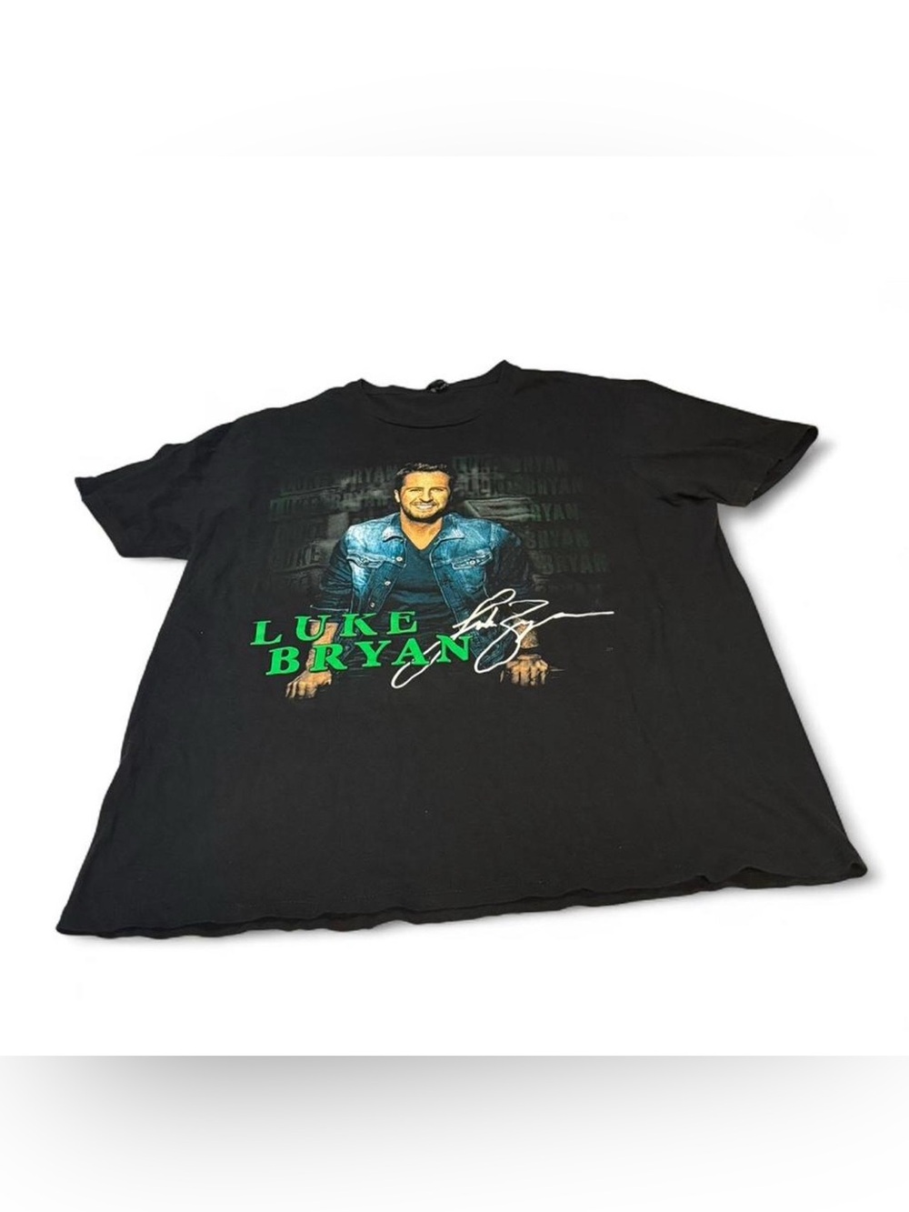 Luke Bryan Kick up the dust Black Graphic Band Tee - Men’s Shirt